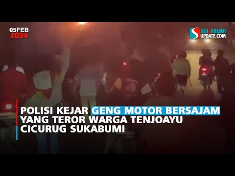 Polisi Kejar Geng Motor Bersajam yang Teror Warga Tenjoayu Cicurug Sukabumi