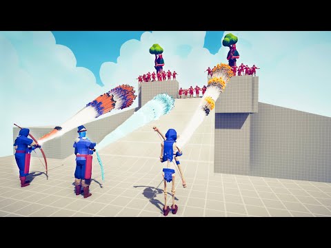 TRIO GODS vs 100x UNITS - Totally Accurate Battle Simulator TABS