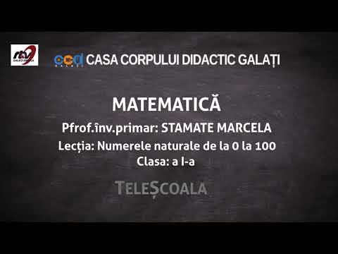 Matematică - Clasa 1- Numerele naturale de la 0 la 100