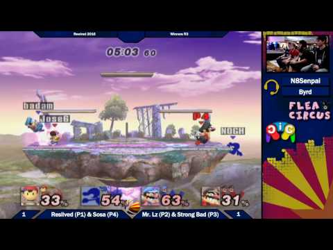 Rewired 2016: Sosa (Wario) & Reslived (Ness) vs Mr. Lz (GnW) & Strong Bad (Wario) Winners Quarters