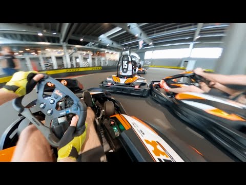 MY FIRST RACE! - Indoor karting - eMotion Meda - RACE1 | GoPro MAX 4K 21:9