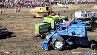 Andy gets smashed in a Demolition Derby