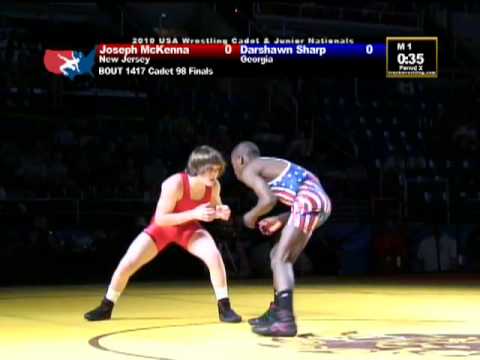 Cadet Greco-Roman Finals 98 pounds - Joseph McKenna Darshawn Sharp