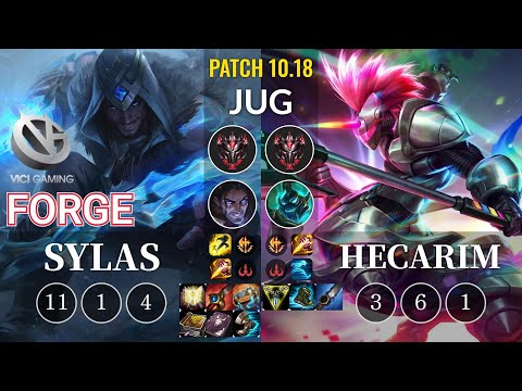 VG Forge Sylas vs Hecarim Jungle - KR Patch 10.18