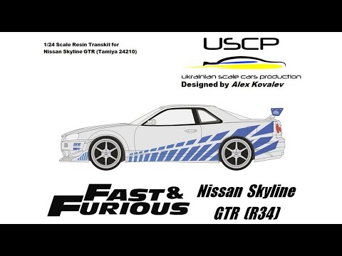 24T034 USCP Nissan Skyline R34 GT-R 2 Fast 2 Furious Transkit – TSMC Shop