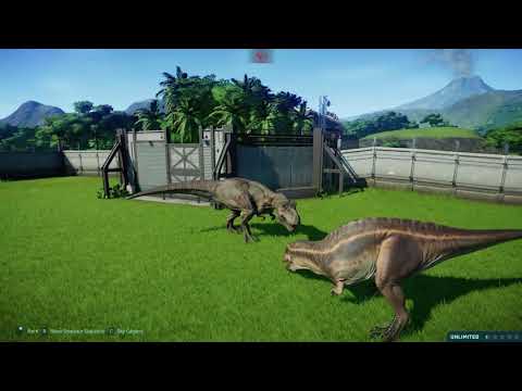 jurassic world evolution acrocanthosaurus vs t rex