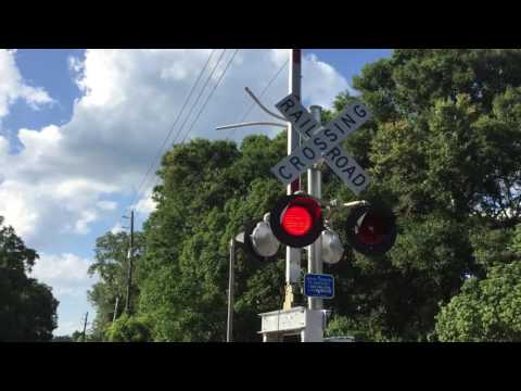 Norfolk Southern Office car special passing over Garden Street in Jacksonville FL