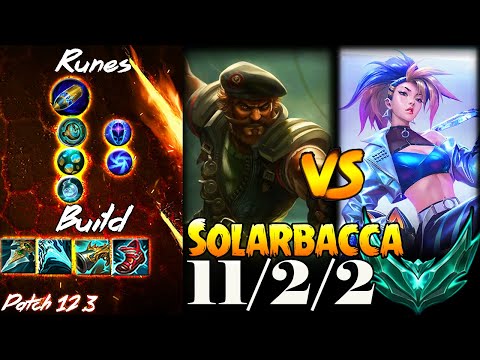 [ Solarbacca ] Gangplank vs Akali Top -  Season 12 - Platinum