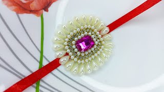 Rakhi Making/How To Make Rakhi At Home/DIY Rakhi Making/Rakhi Making Ideas/Waterlily Creation