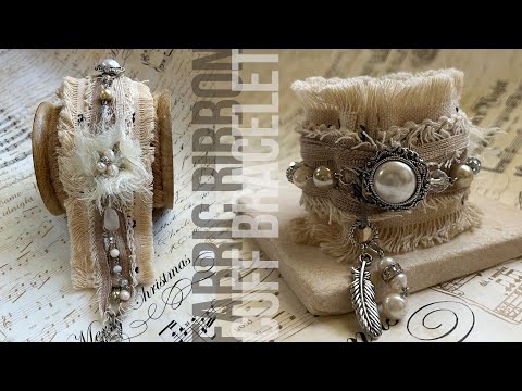Jewelry Design Idea - Fabric Ribbon Cuff Bracelet
