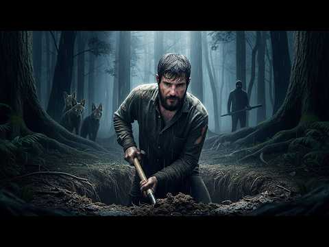 Hunted in the Dark Forest - Building Two Secret Shelters to Survive