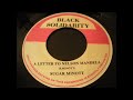 Sugar Minott - A Letter To Nelson Mandela - Black Solidarity 7inch RE 1988