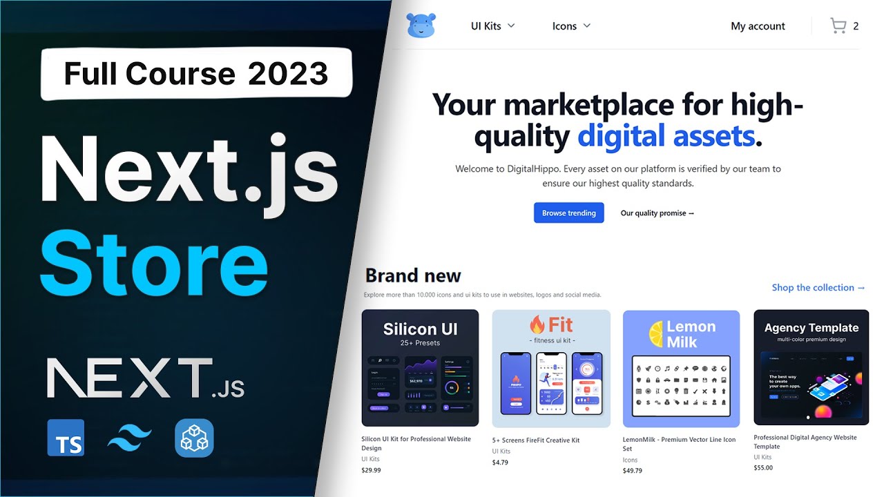 Build a Complete Digital Marketplace with Next.js 14, React, tRPC, Tailwind | Full Course 2023