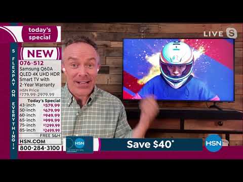 Samsung Q60A 43" QLED 4K UHD HDR Smart TV w/2Year Warran...