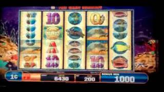 preview picture of video 'Golden Reef Slot Machine Bonus & Line Hits'