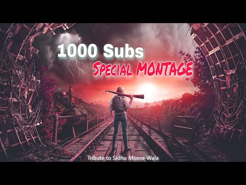 1K subscriber special montage☺️BGMI | Tribute to Sidhu Moose Wala | pubg montage #soloprime #montage