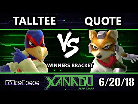 S@X 255 SSBM - Talltee (Falco) Vs. Quote (Fox) - Smash Melee Winners Bracket