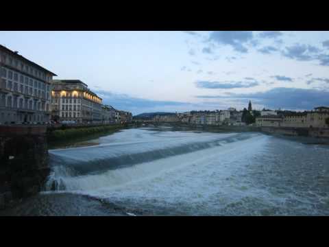 Arno at the Pescaia di Santa Rosa at Dusk, Florence