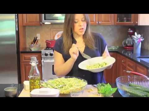Gemelli Pasta with Zucchini and Italian Green Sauce