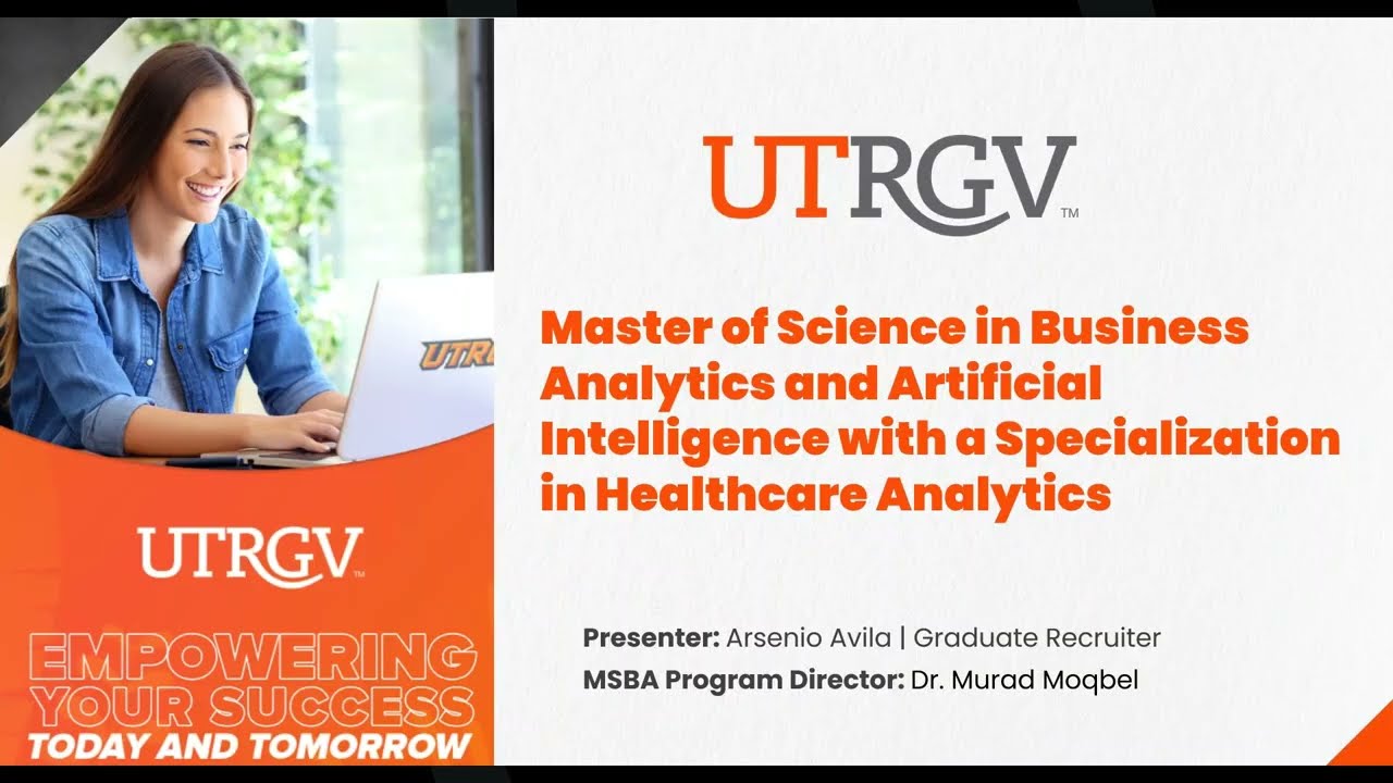 Master of Science in Business Analytics & Artificial Intelligence Virtual Information Session