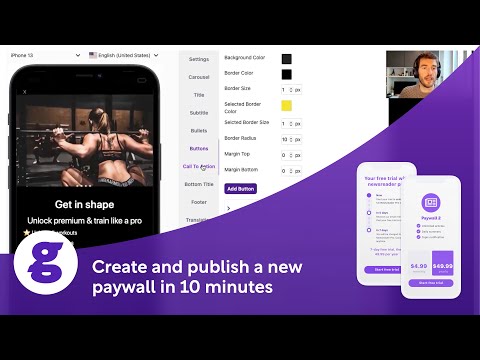 Create and publish a new paywall in 10 minutes with Glassfy