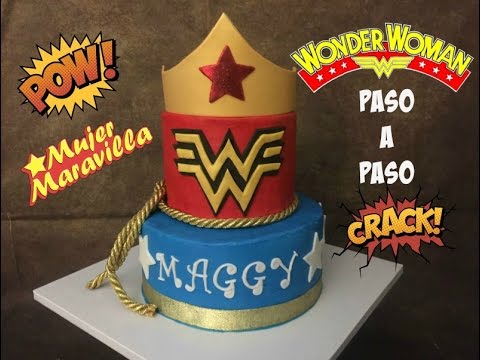 Pastel Mujer Maravilla Paso a Paso/Wonder Woman Video