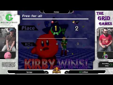 Smash 64: Spongy (Kirby) V SMT | 6:00am (Link) - Shattered 131 Tournament SSB64
