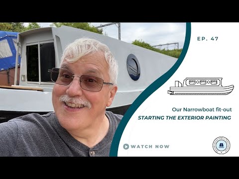Preparation for painting our boat | Our Narrowboat Fit-out | EP47