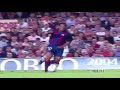 Ronaldinho's first and last goals with Barcelona