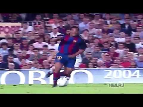 Ronaldinho's first and last goals with Barcelona