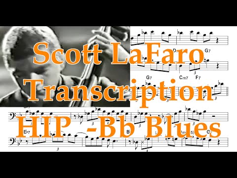 Scott Lafaro Bass Line & Solo Transcription / HIP (Bb Blues)