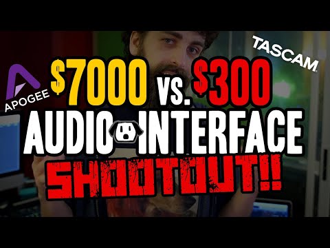 $7000 Apogee VS. $300 Tascam Audio Recording Interface Shootout