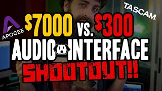 Video thumbnail for $7000 Apogee VS. $300 Tascam Audio Recording Interface Shootout by Robot Dog Studio