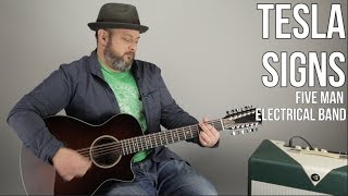 How to Play &quot;Signs&quot; by Tesla (Five Man Electrical Band) Easy Acoustic
