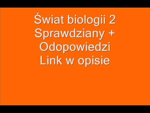 Świat biologii 2 sprawdziany z odpowiedziami