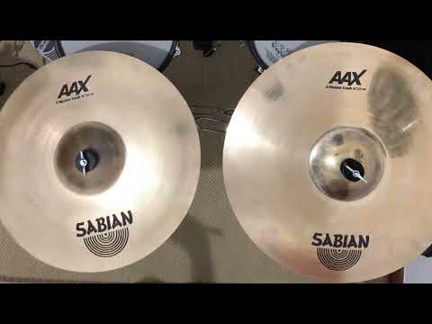 Sabian AAX X-plosion Crash 16” vs 18”
