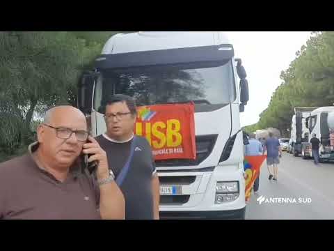 01 Settembre 2022   Taranto   sciopero degli Autotrasportatori Locali