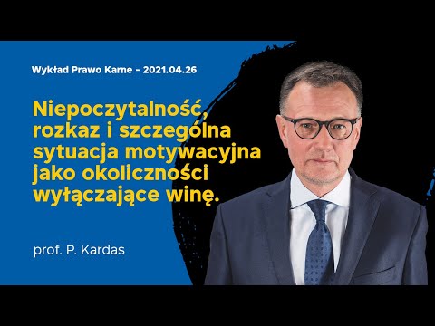 Wykład 25 z prawa karnego 26.04.2021 prof. dr hab. Piotr Kardas