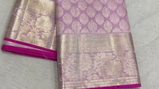lavender with rani pink border silk saree |pattu saree| wedding saree@ saisha whatsapp +916300268242