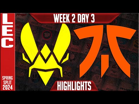 VIT vs FNC Highlights | LEC Spring 2024 W2D3 | Team Vitality vs Fnatic
