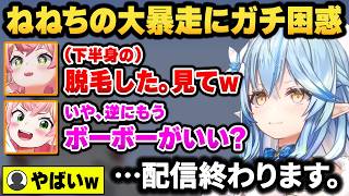 【配信終了】コラボで大暴走するねねちに困惑が止まらず、焦って配信を終了してしまうラミィちゃんww【ホロライブ切り抜き/桃鈴ねね/雪花ラミィ】