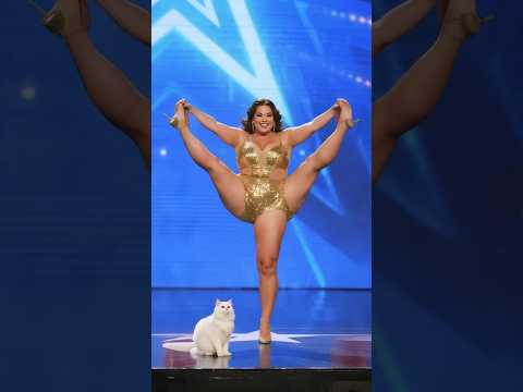 The Woman’s Incredible Dance Act Wows AGT Judges! #americagottalent #magic #agt #shorts #cat #funny