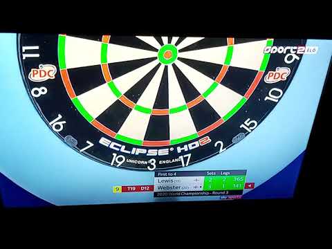 Darren Webster. Nine darter attempt