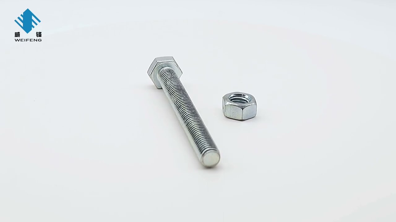 Chinese Fastener Manufacturer  Din933 Din 934 Hex bolt and nut 316 Marine Stainless Steel UNC