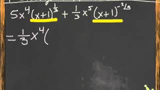 Factoring out lowest exponent