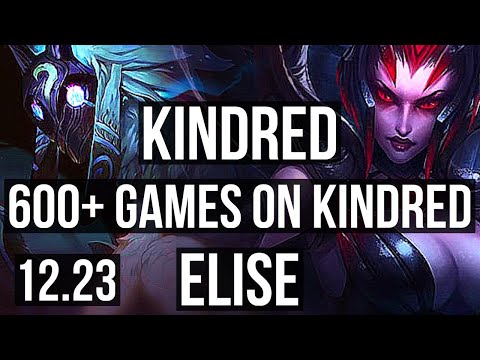 KINDRED vs ELISE (JNG) | 4/0/12, 600+ games | KR Challenger | 12.23