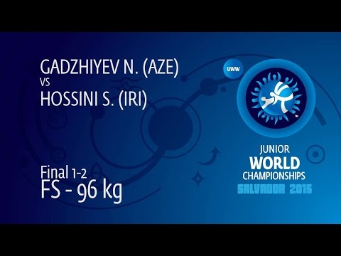 GOLD FS - 96 kg: N. GADZHIYEV (AZE) df. S. HOSSINI (IRI), 7-2