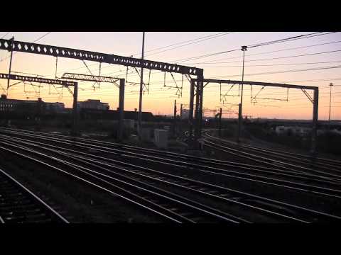 Approaching Leeds Station on the Harrogate to London Inter-City Service - 13th December, 2011