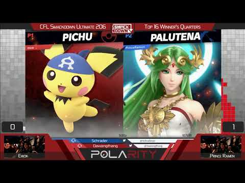 CFL Smackdown 206 Ultimate - Ewok (Pichu) vs PrinceRamen (Palutena) - Winners Quarters