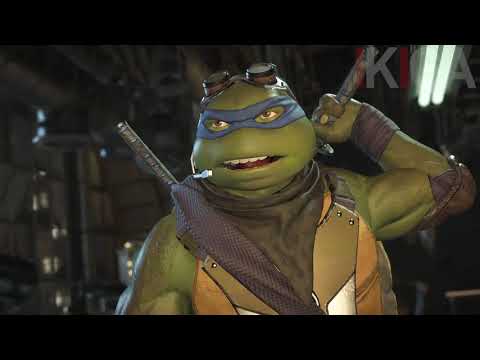 LEONARDO TMNT ALL MIRROR MATCH DIALOGUES & VICTORY ANIMATION WINNING POSE - INJUSTICE 2 2020